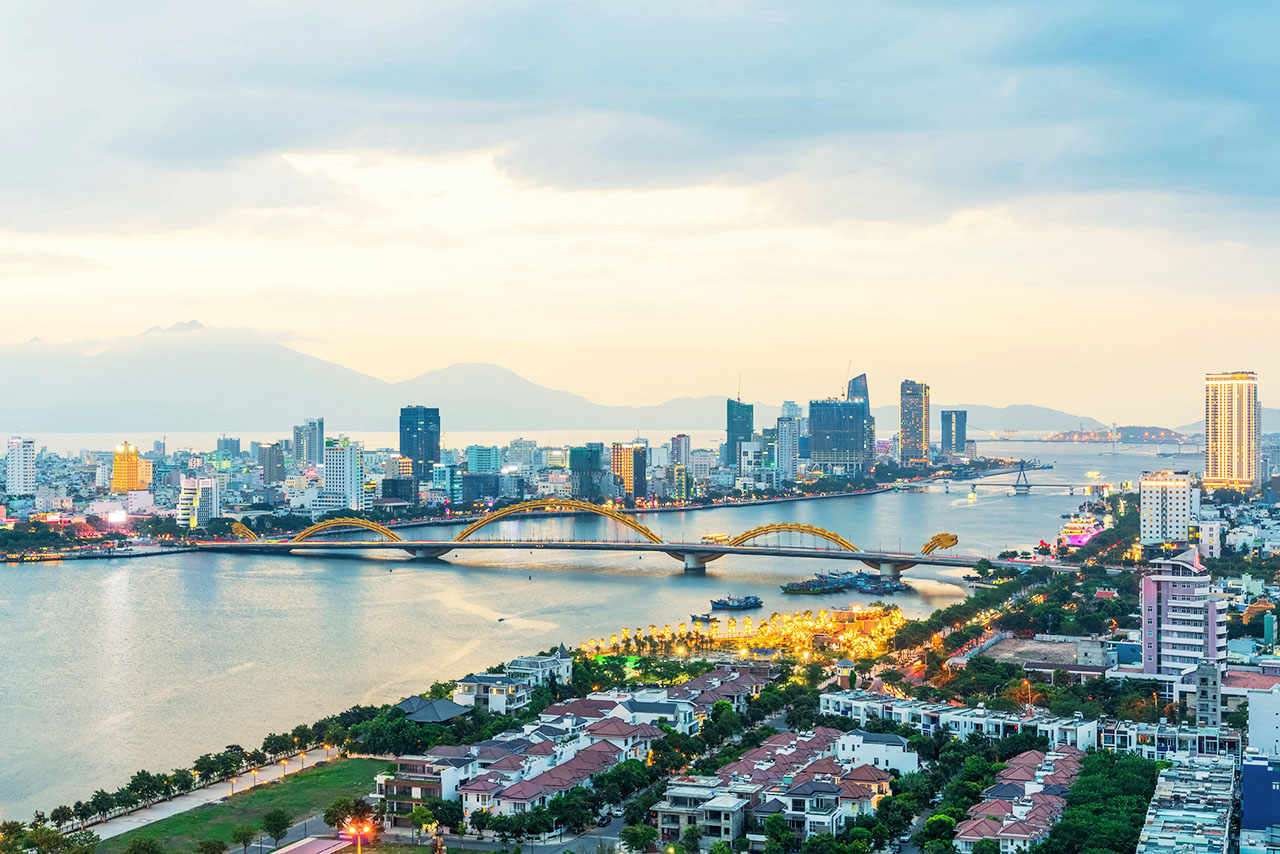 Da Nang Dragon Bridge and Han River