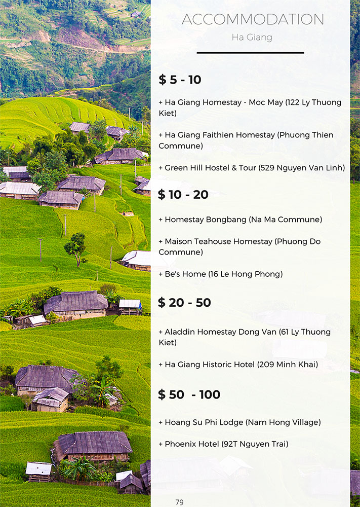 Ha Giang Accommodations and Lodges