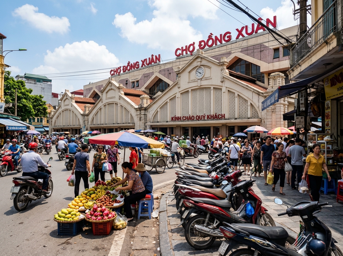 Dong Xuan Market Cho Dong Xuan