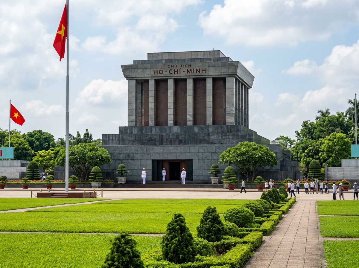 Ho Chi Minh Mausoleum Ba Dinh Square
