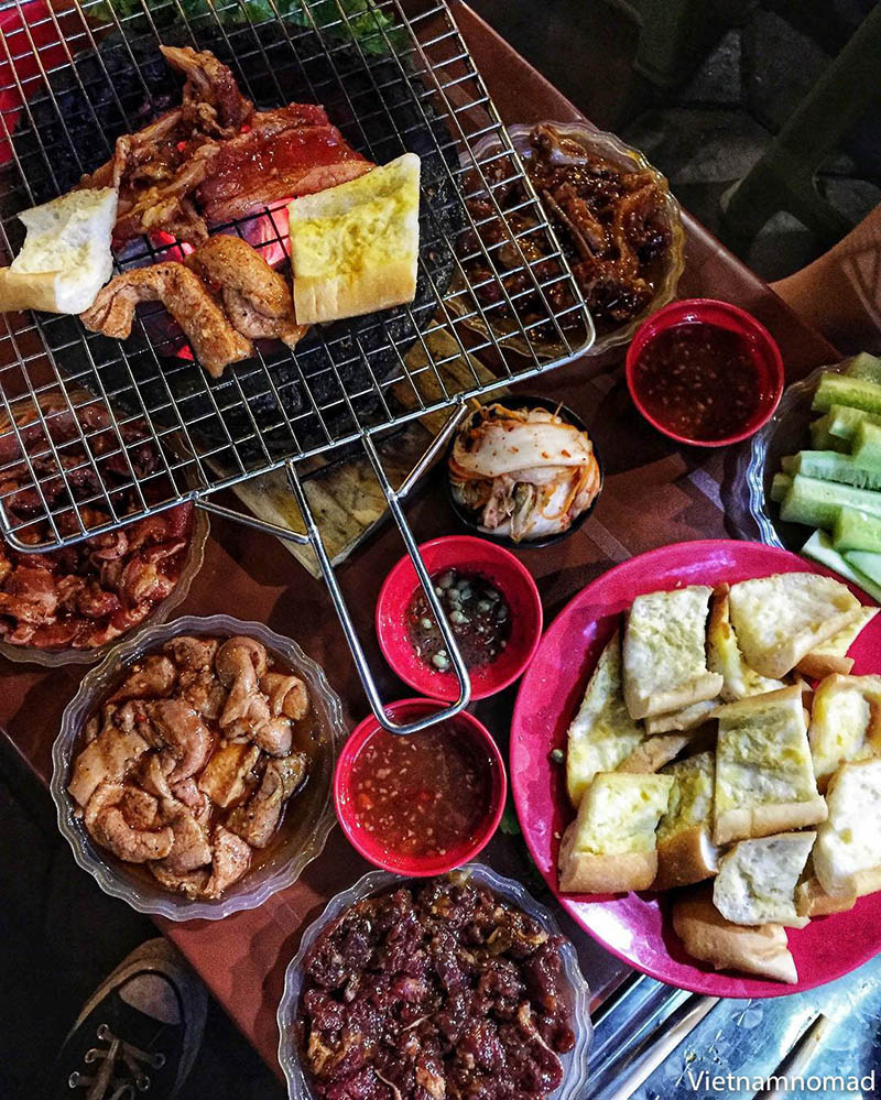 Đồ nướng than hoa Sa Pa đa dạng món ngon